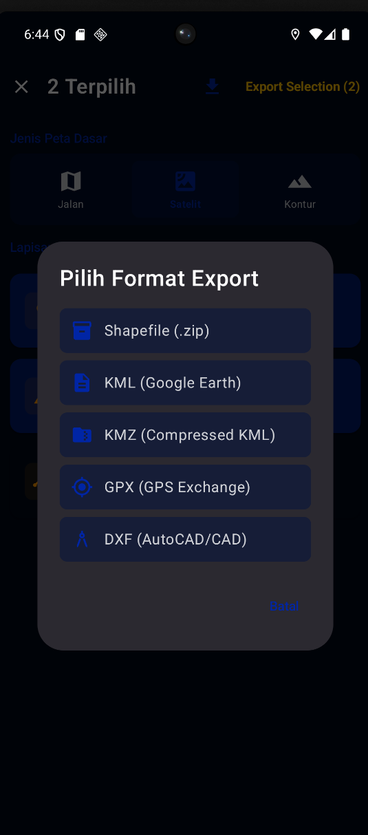 KML/KMZ Export